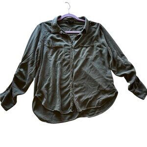 Rock & Republic Olive Button Down Shirt